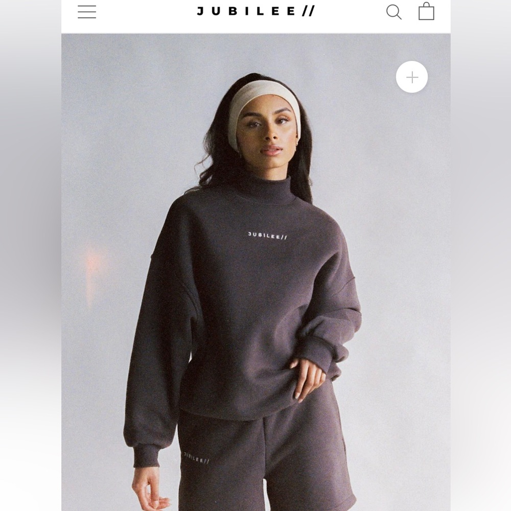 Oversized Turtleneck Sweatshirt